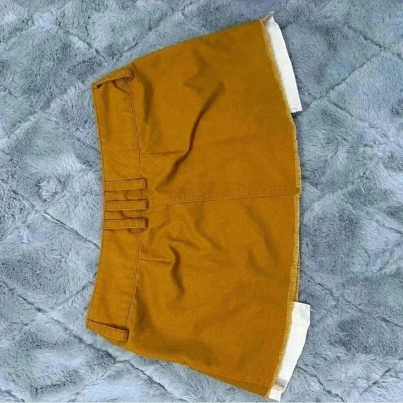 Urban Outfitters BDG Pleated Low Rise Micro Skirt Tan Brown Preppy Academia - Picture 12 of 16